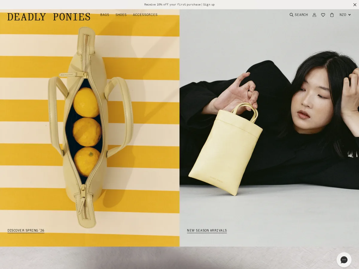 Deadly Ponies website screenshot
