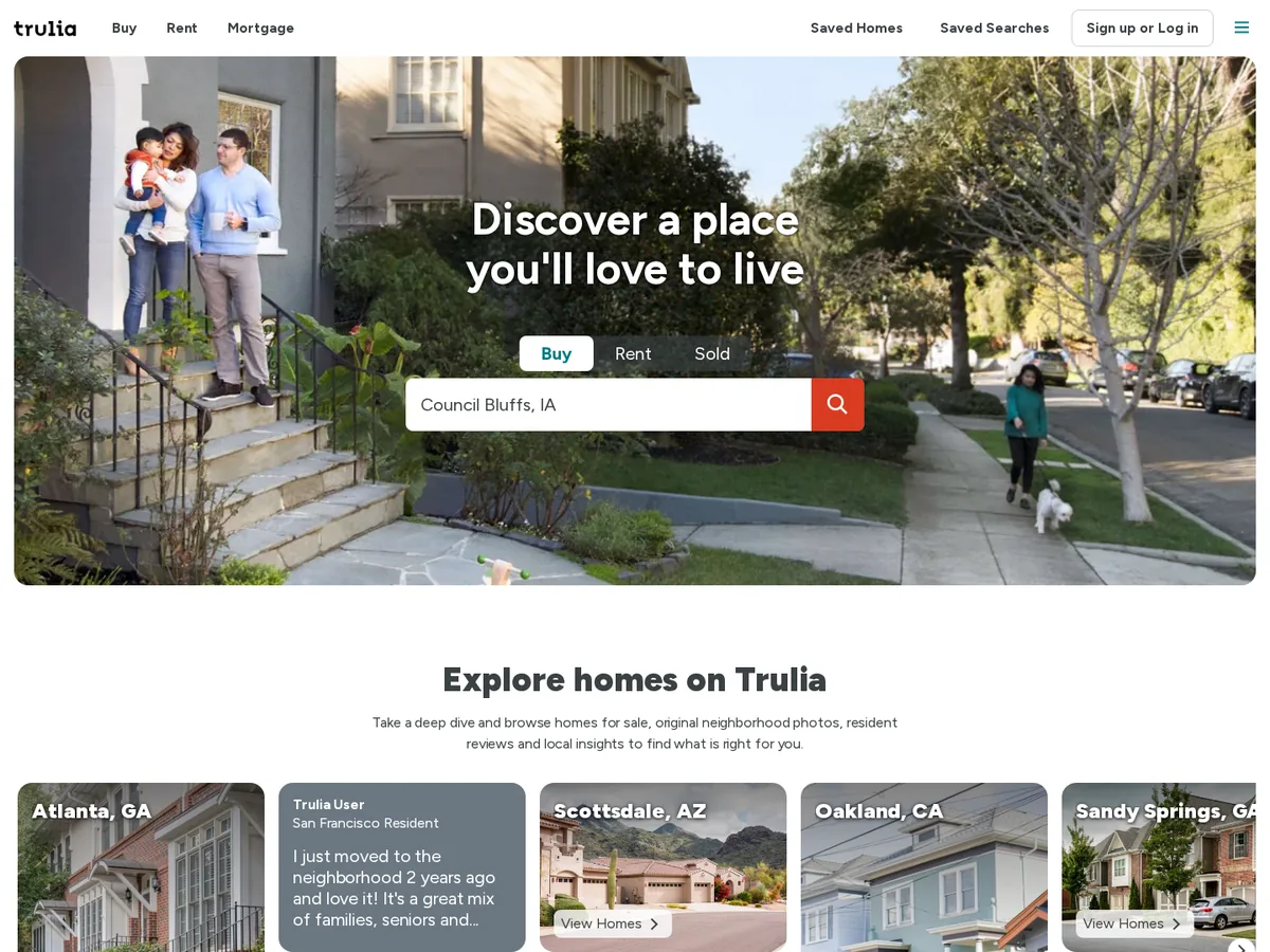 Trulia website screenshot